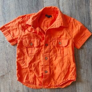 Baby gap orange button down
